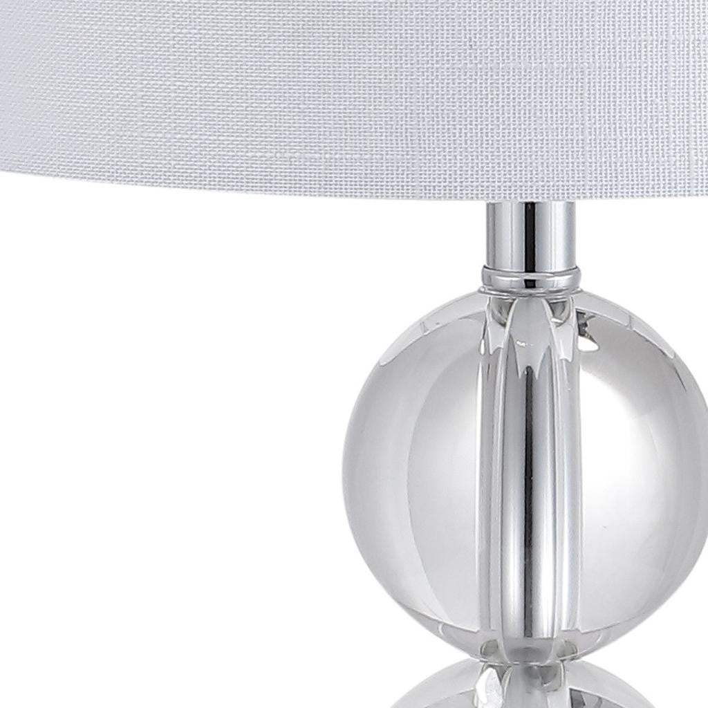 18" Clear Novelty Table Lamp With Drum Shade - Lighting