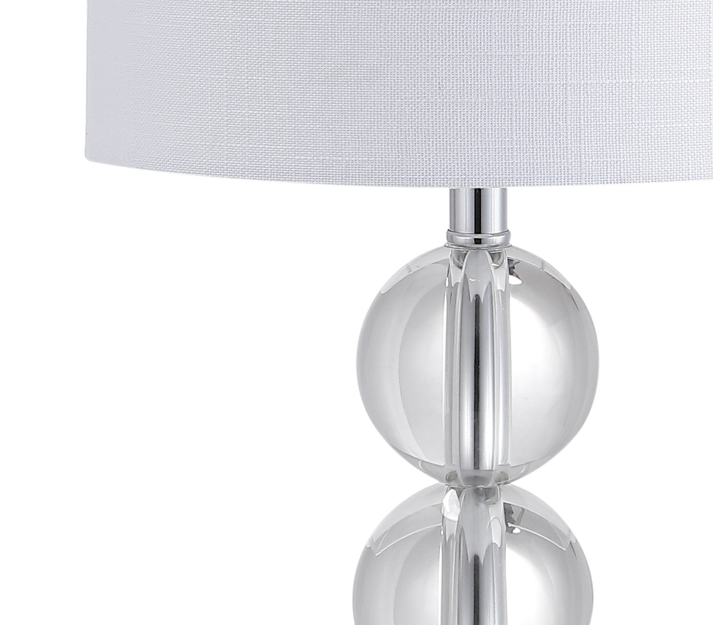 18" Clear Novelty Table Lamp With Drum Shade - Lighting
