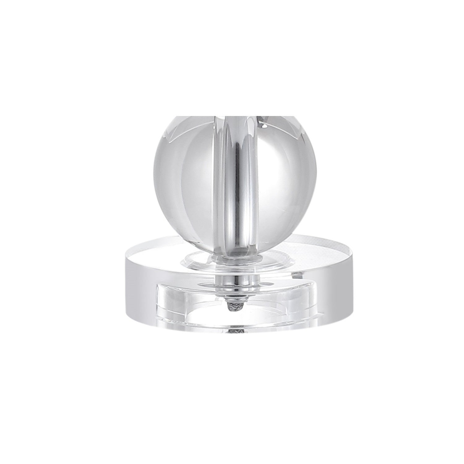 18" Clear Novelty Table Lamp With Drum Shade - Lighting
