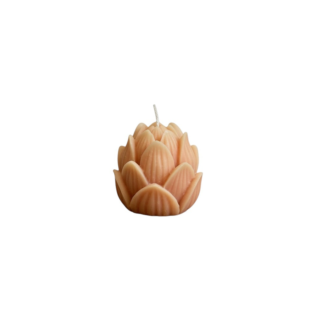 2" Orange Fruity Scented Dimensional Flower Candle - Home & Garden