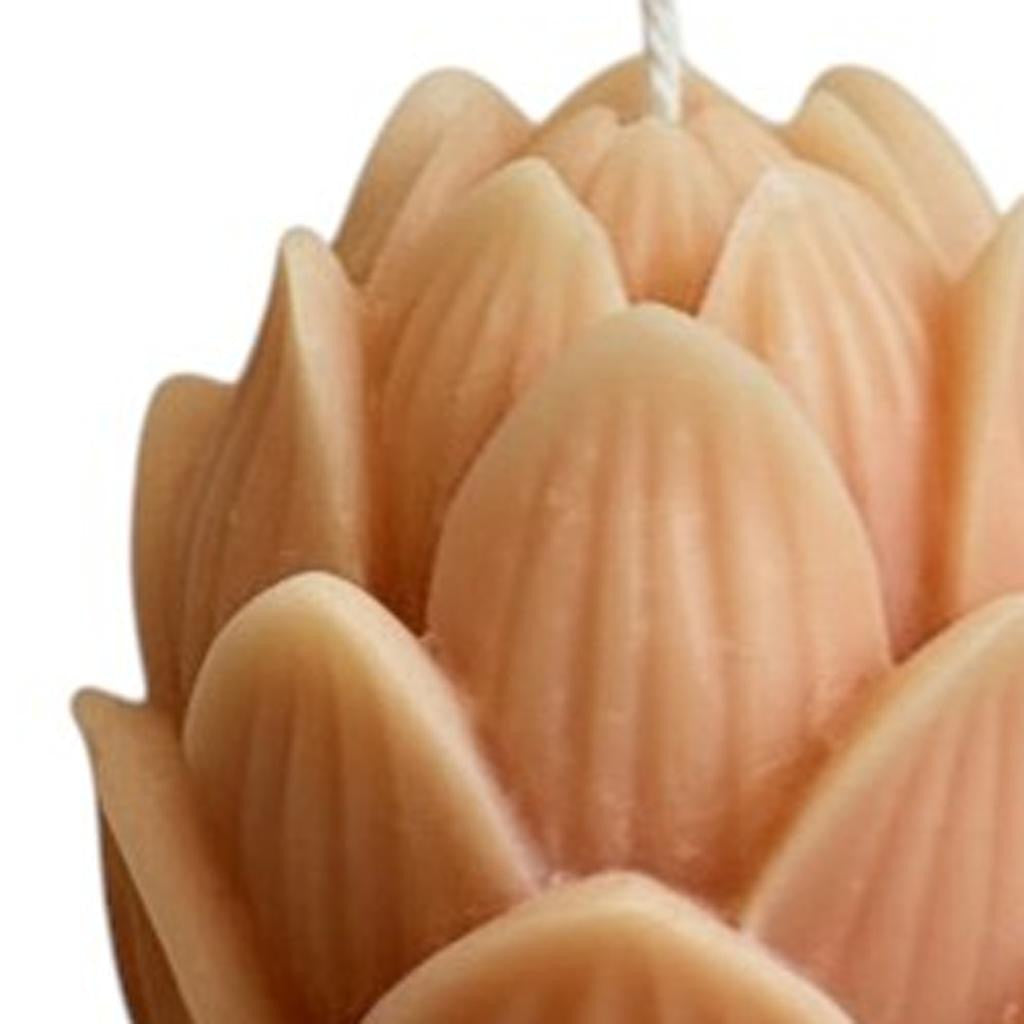 2" Orange Fruity Scented Dimensional Flower Candle - Home & Garden