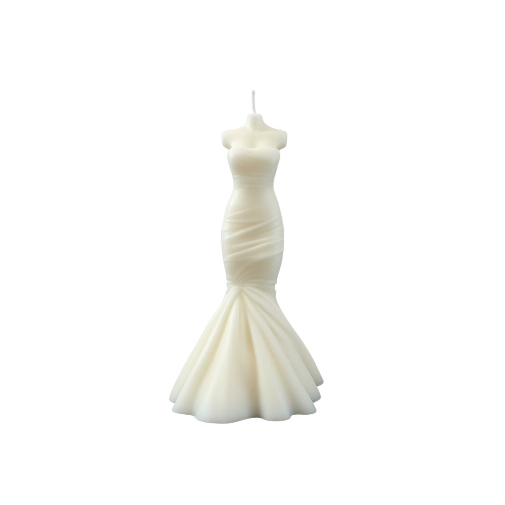 4" Ivory Day at the Spa Scented Dimensional Form Candle - Home & Garden