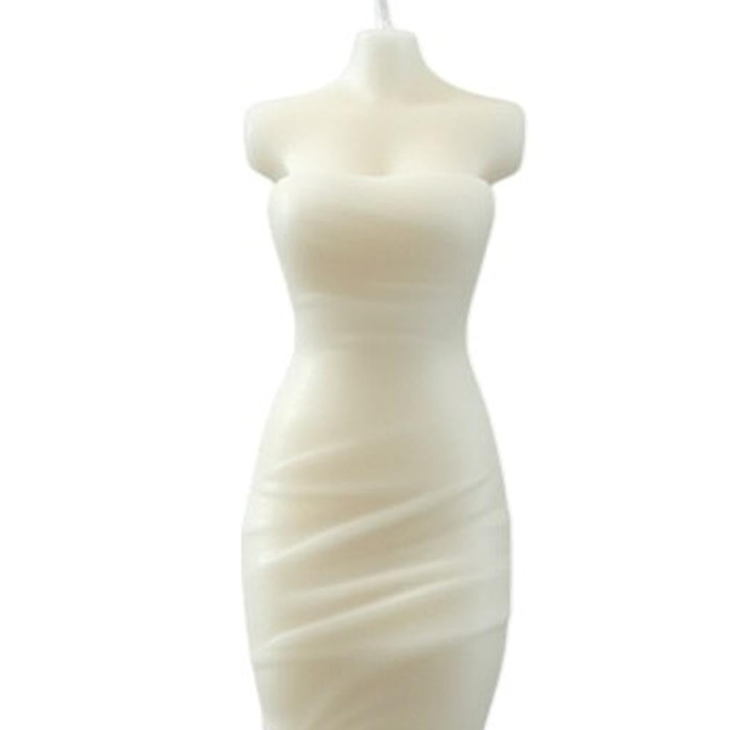 4" Ivory Day at the Spa Scented Dimensional Form Candle - Home & Garden