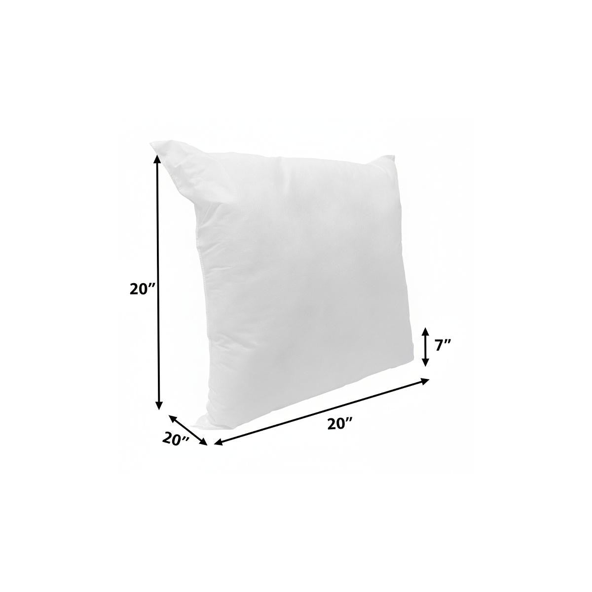 20" White Throw Pillow Insert - Home & Garden