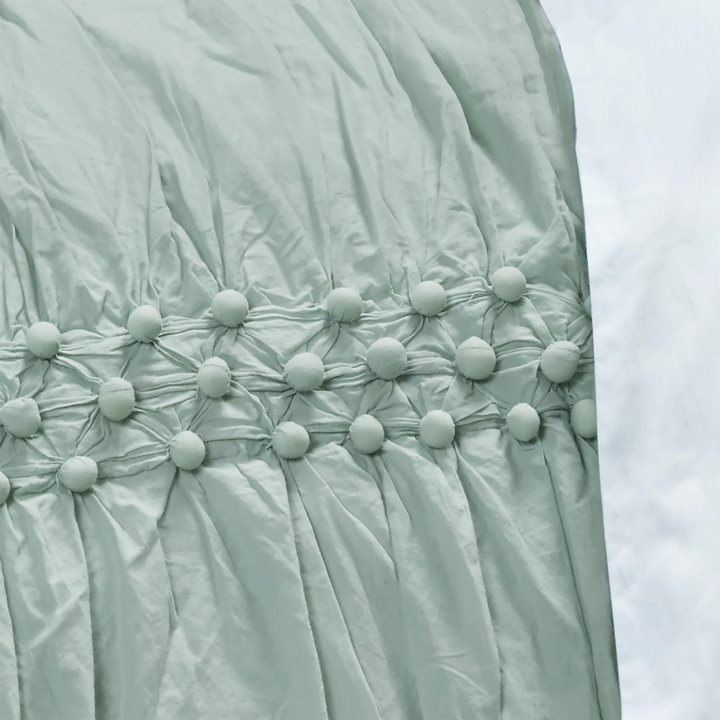 92" X 106" Blue Striped Cotton Quilt - Bed & Bath