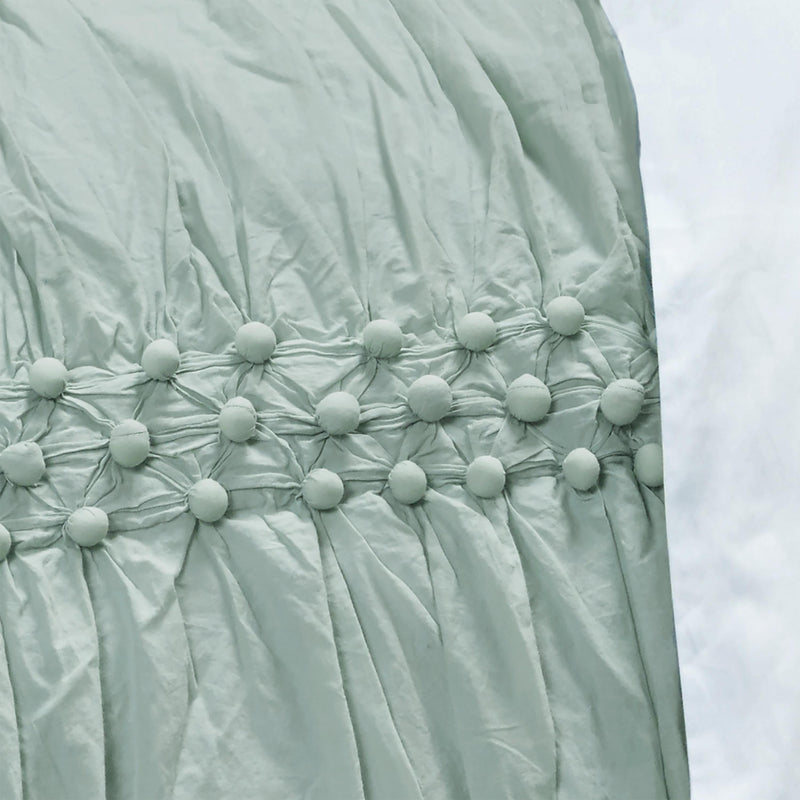 92" X 106" Blue Striped Cotton Quilt - Bed & Bath