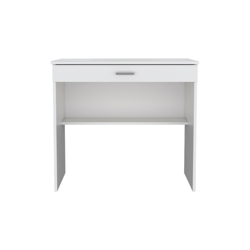 32" White Wood Computer Desk With Drawer - Office