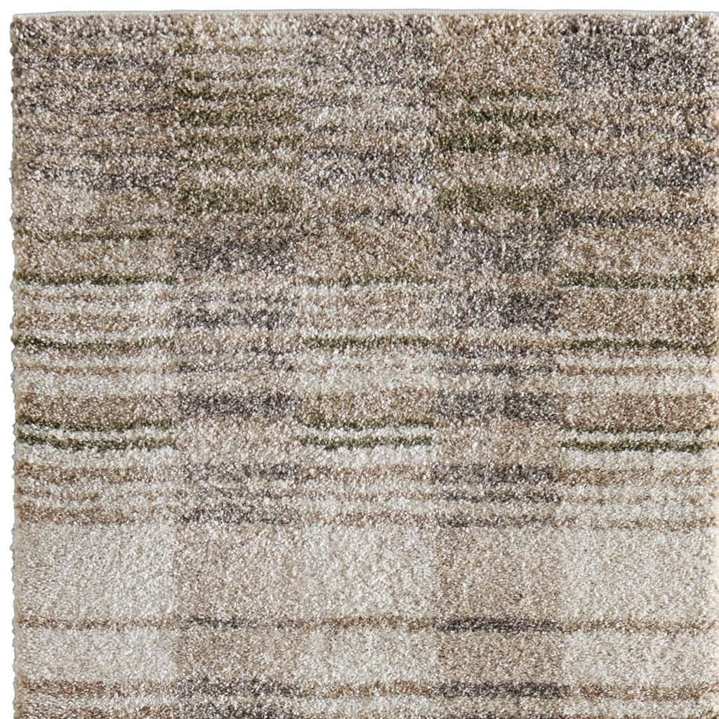 7' Blue And Ivory Geometric Area Rug - Home & Garden