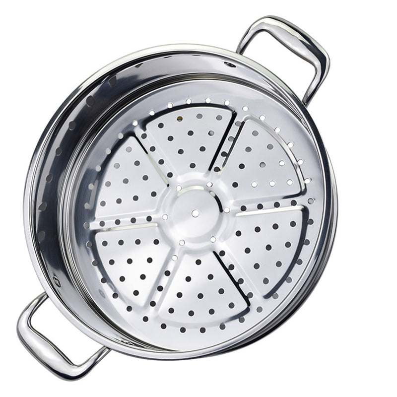 12" Silver Stainless Steel Food Steamer - Kitchen & Dining