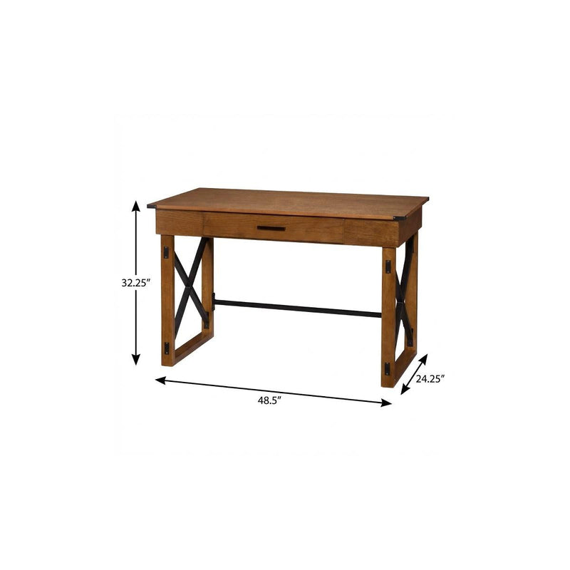 49" Adjustable Natural Standing Desk Converter - Office