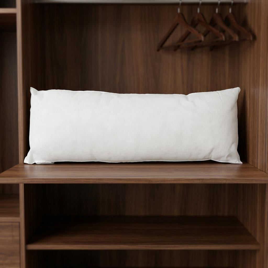 14" X 28" White Lumbar Throw Pillow Insert - Home & Garden