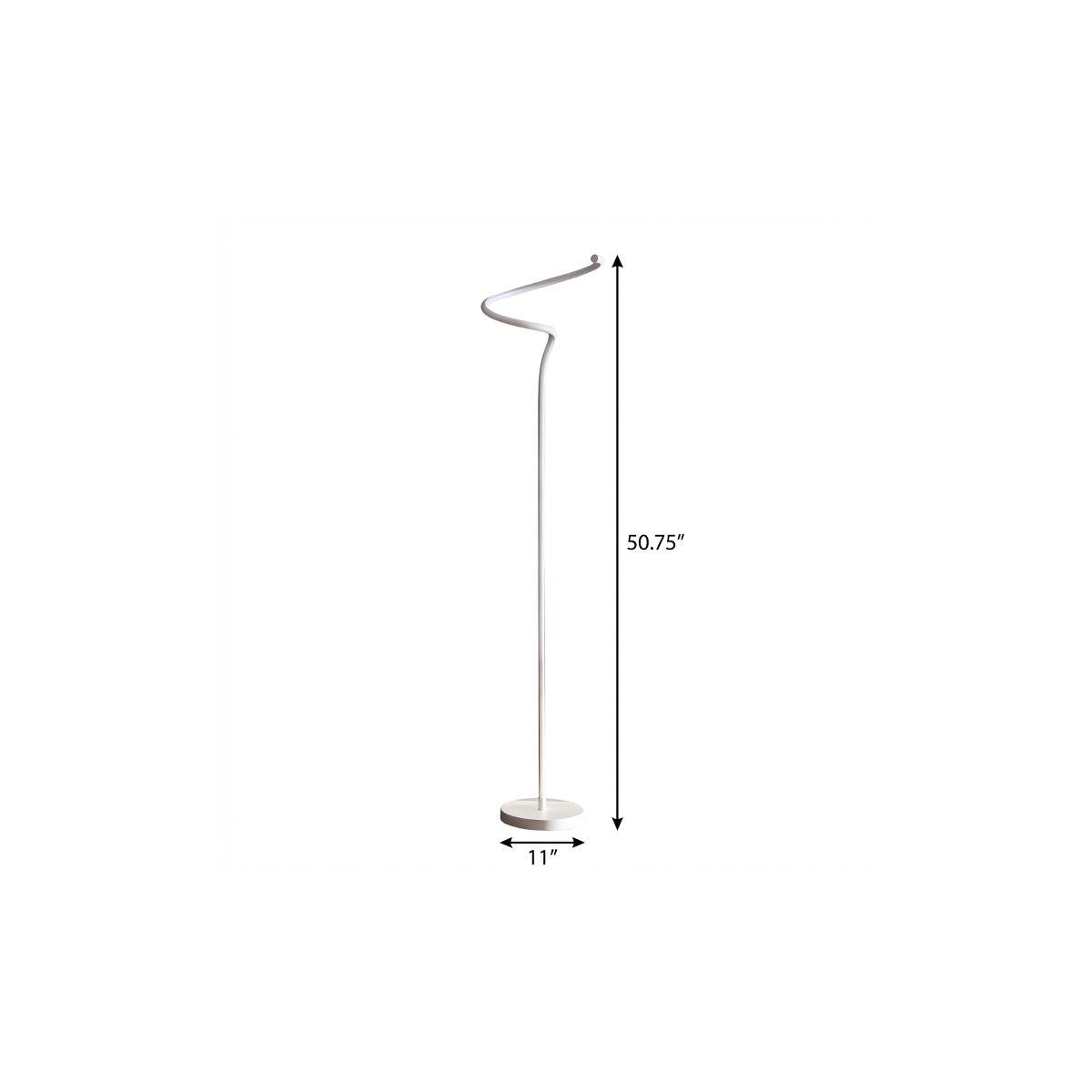 51" White LED Novelty Floor Lamp With White - Lighting