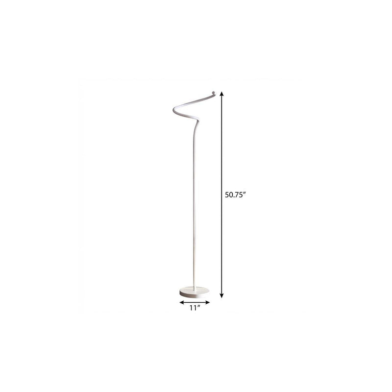 51" White LED Novelty Floor Lamp With White - Lighting