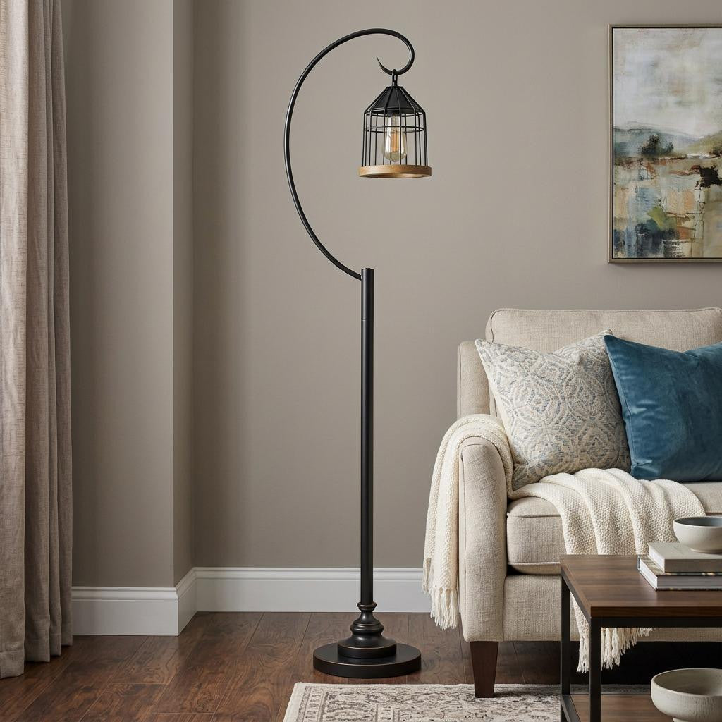 63" Bronze Traditional Shaped Floor Lamp - Lighting