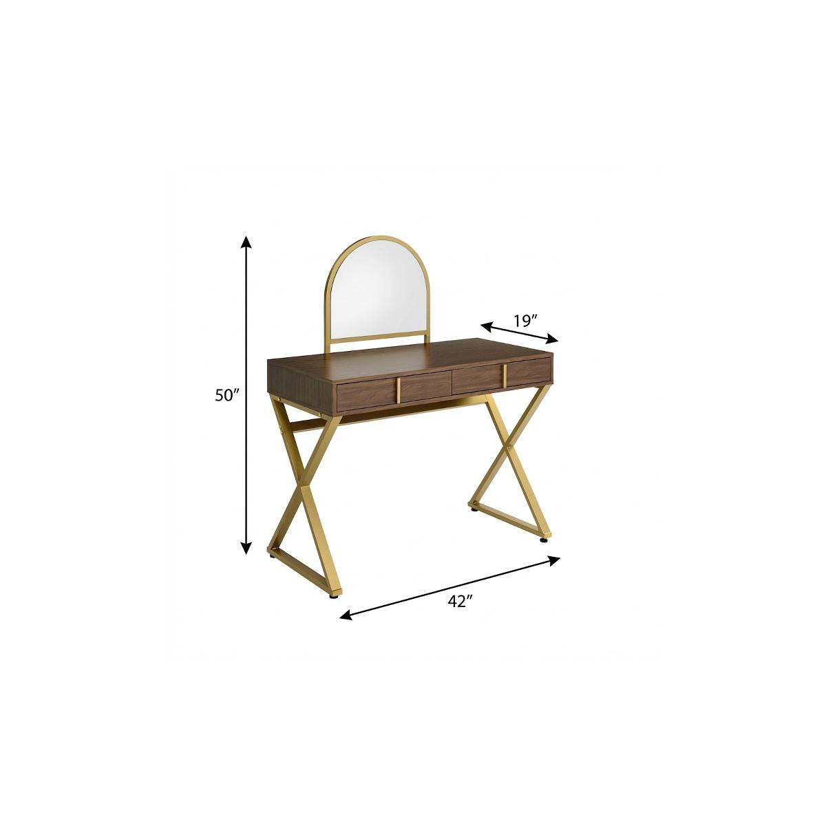42" Vanity Table with Mirror - Living Room