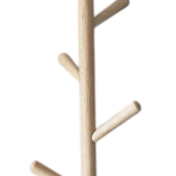 12" X 12" X 69" Walnut Walnut Storage Coat Rack - Office Supplies