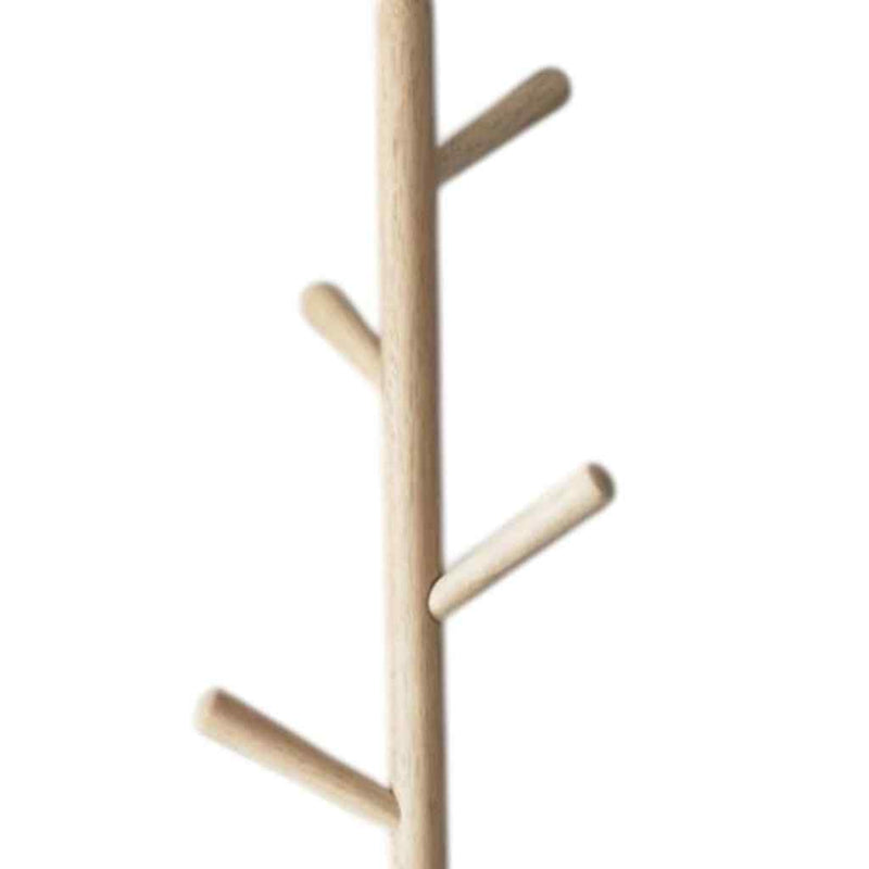 12" X 12" X 69" Walnut Walnut Storage Coat Rack - Office Supplies