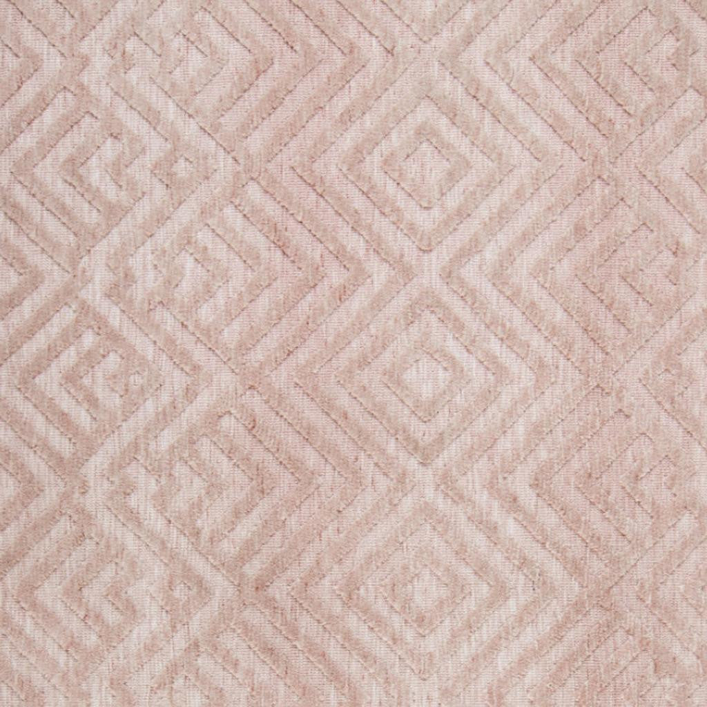 2' X 3' Pink And Ivory Geometric Stain Resistant Area Rug - Home & Garden
