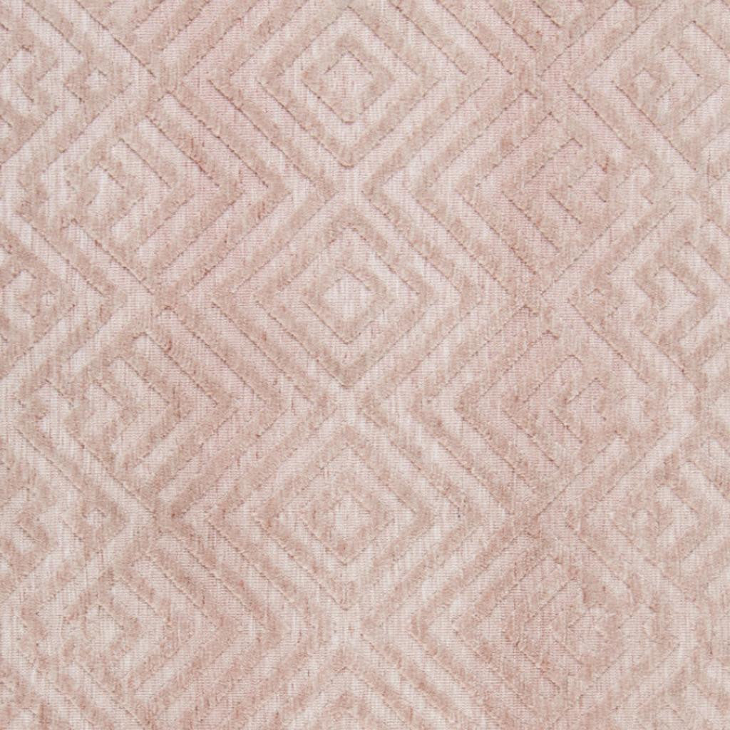 2' X 3' Pink And Ivory Geometric Stain Resistant Area Rug - Home & Garden