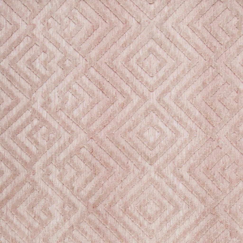 2' X 3' Pink And Ivory Geometric Stain Resistant Area Rug - Home & Garden