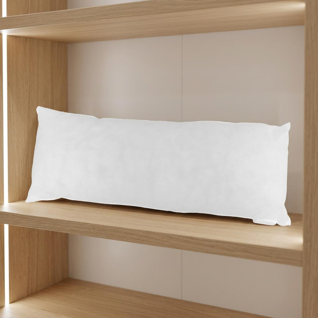 14" X 36" White Lumbar Throw Pillow Insert - Home & Garden