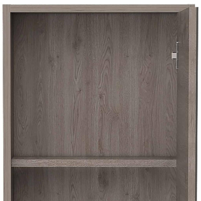 18" Light Gray Wood Floating Double Door Bathroom Vanity And Medicine Cabinet With Mirror - Bed & Bath