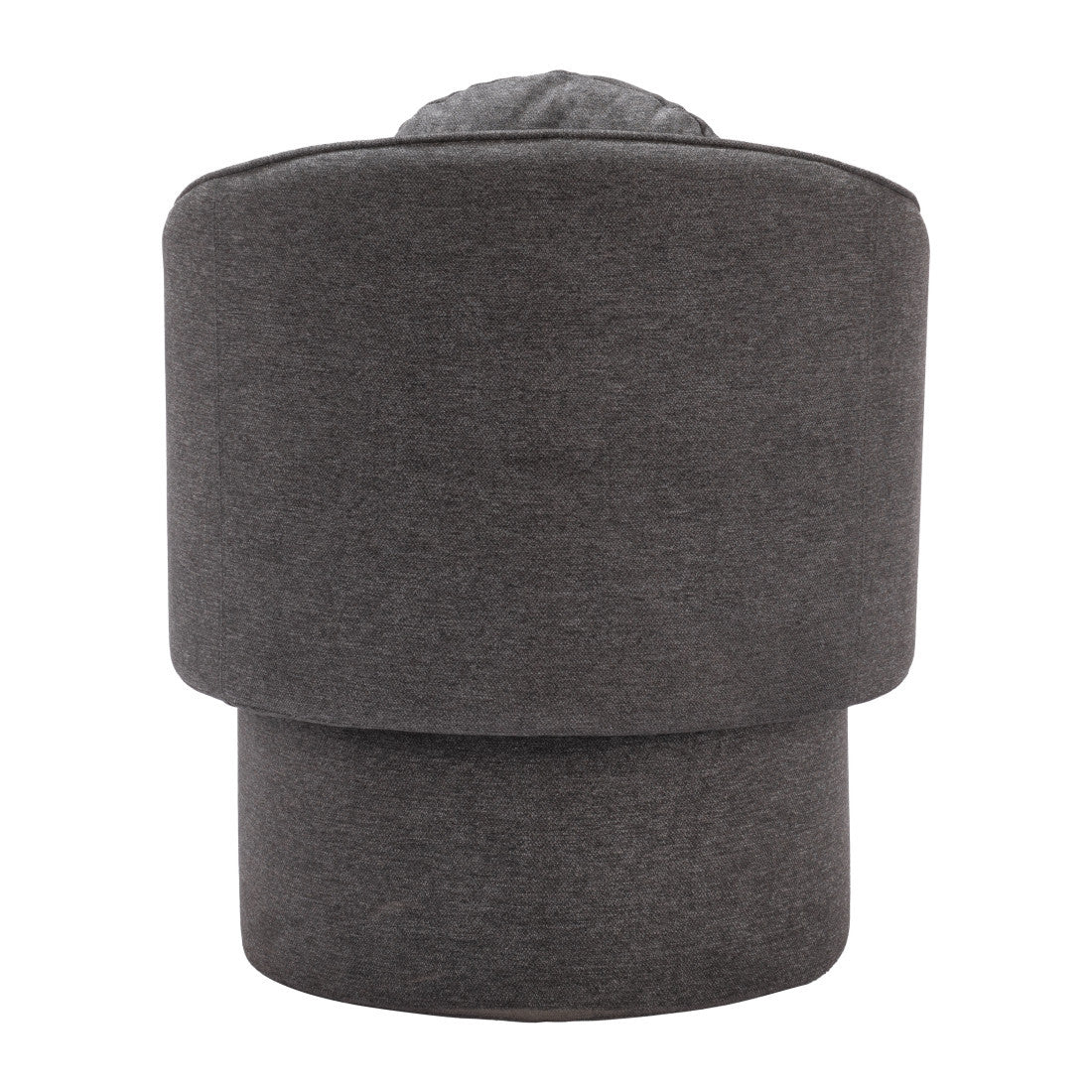 28" Gray Upholstered Club Chair And Toss Pillow - Living Room