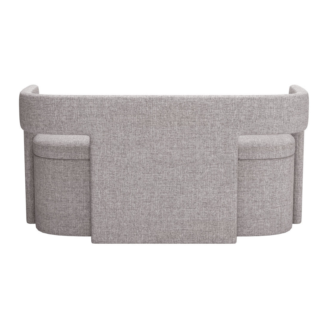 55" Gray Fabric Upholstered Storage Bench With Flip Top - Living Room
