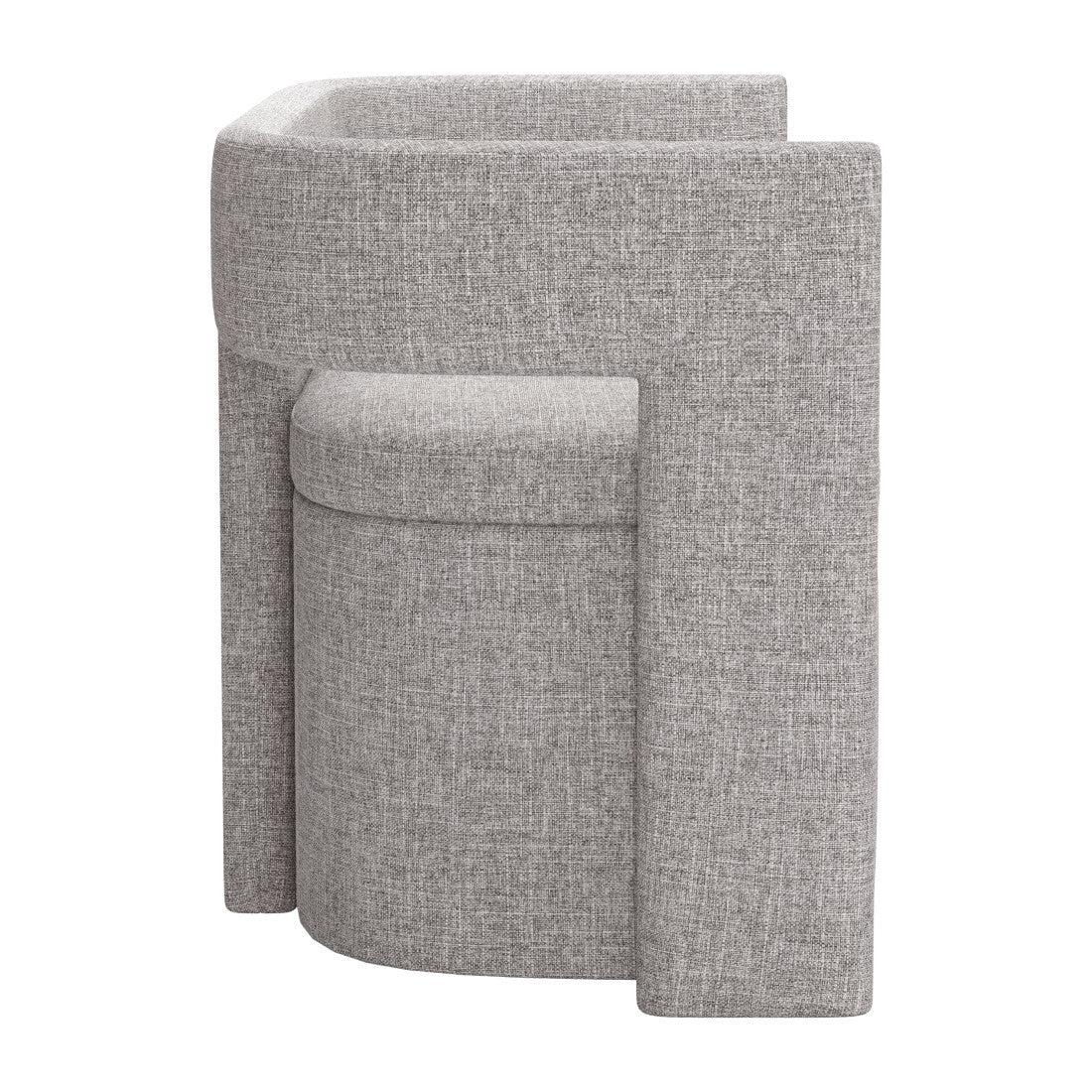 55" Gray Fabric Upholstered Storage Bench With Flip Top - Living Room