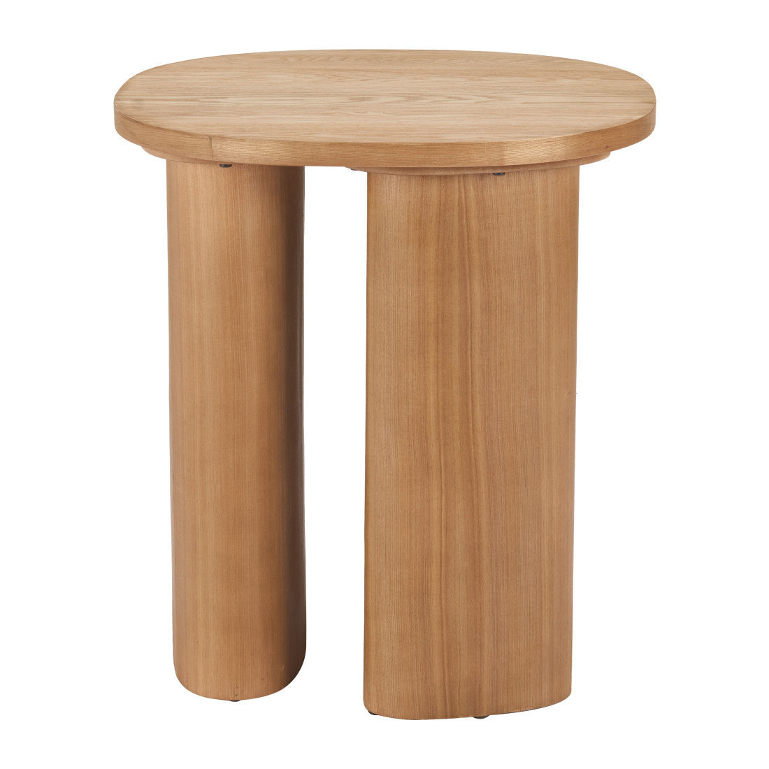 24" Natural Wood Oval End Table - Living Room