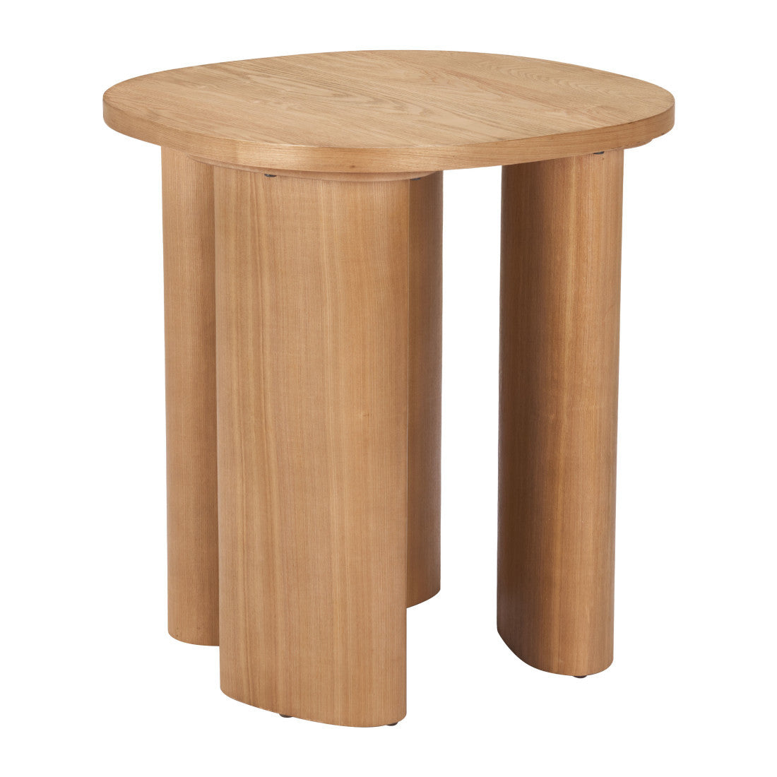 24" Natural Wood Oval End Table - Living Room