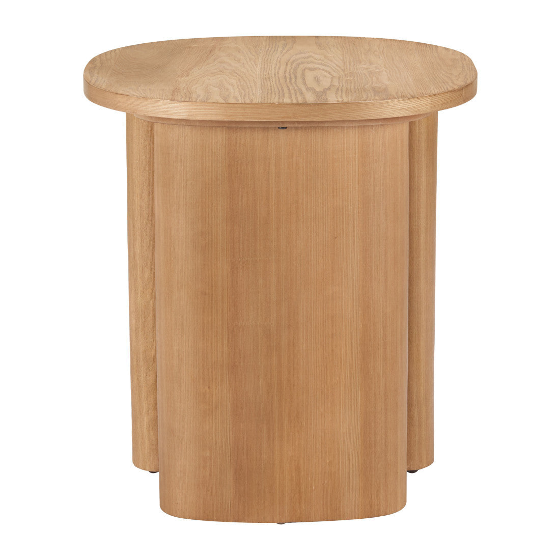 24" Natural Wood Oval End Table - Living Room