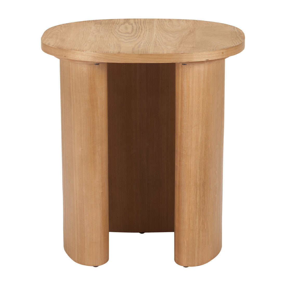 24" Natural Wood Oval End Table - Living Room