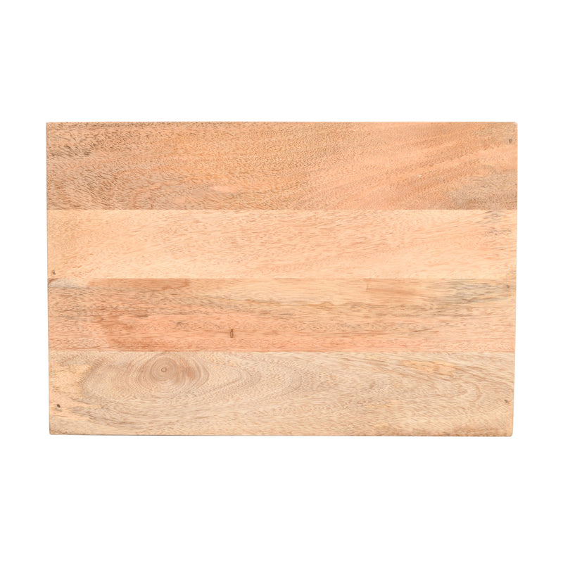 Natural solid wood nightstand drawer front panel with visible grain texture.