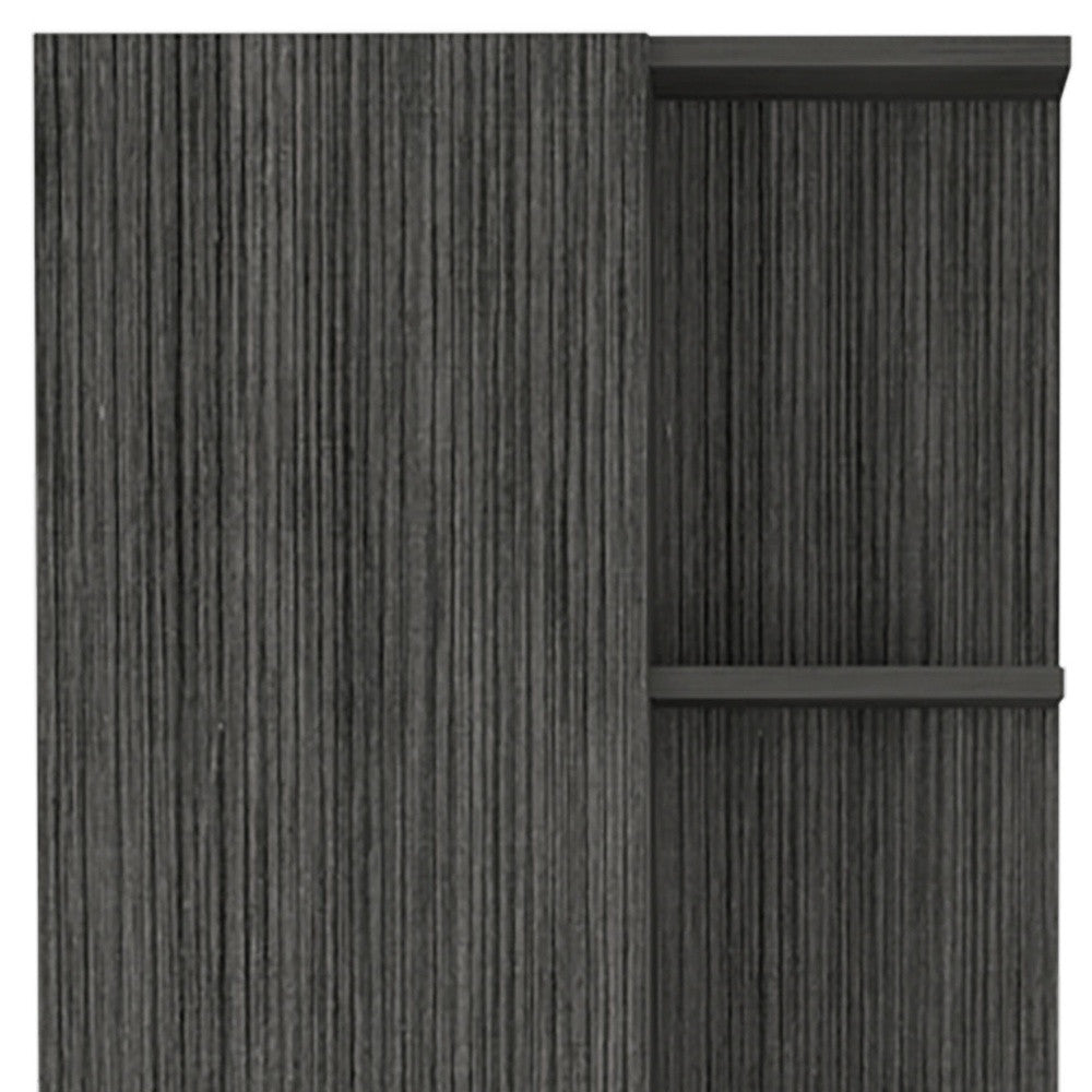 20" Gray Wood Accent Cabinet With Single Door - Kitchen & Dining
