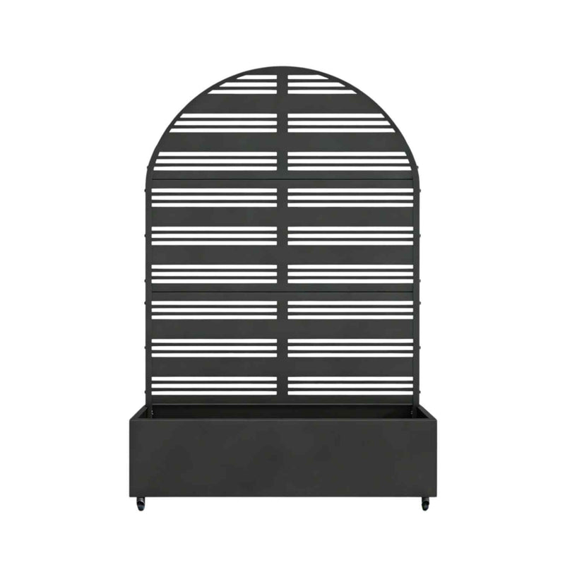 71" X 47" Black Galvanized Metal Rectangular Planter Box - Sports & Outdoor