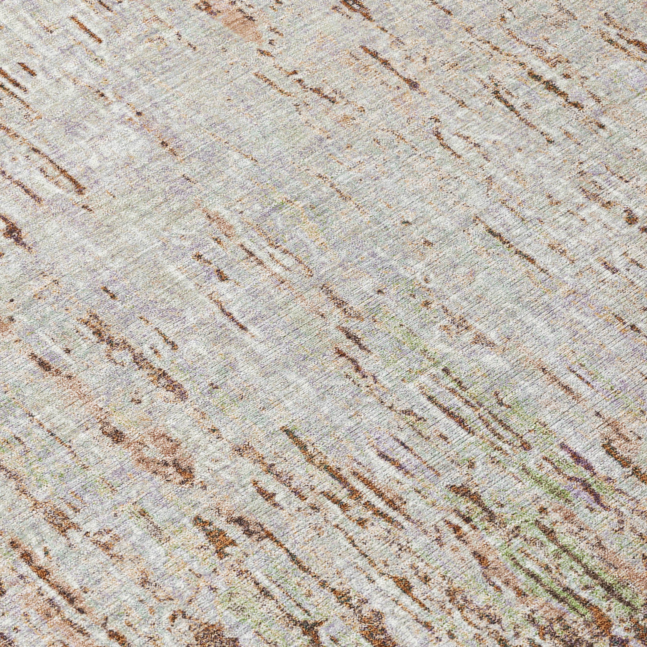 10' X 14' Orange And Copper Striped Washable Indoor Outdoor Area Rug - Sports & Outdoor