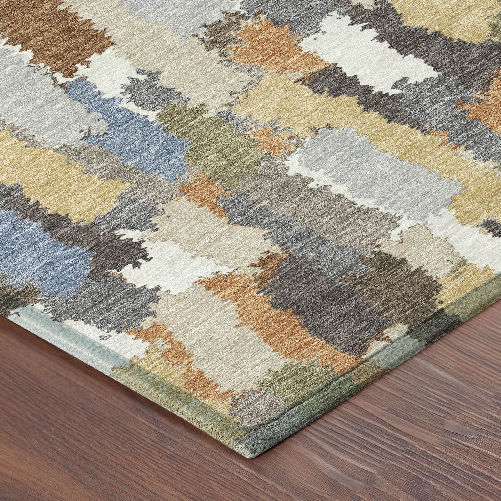 3' X 5' Chocolate And Beige Striped Washable Indoor Outdoor Area Rug - Sports & Outdoor