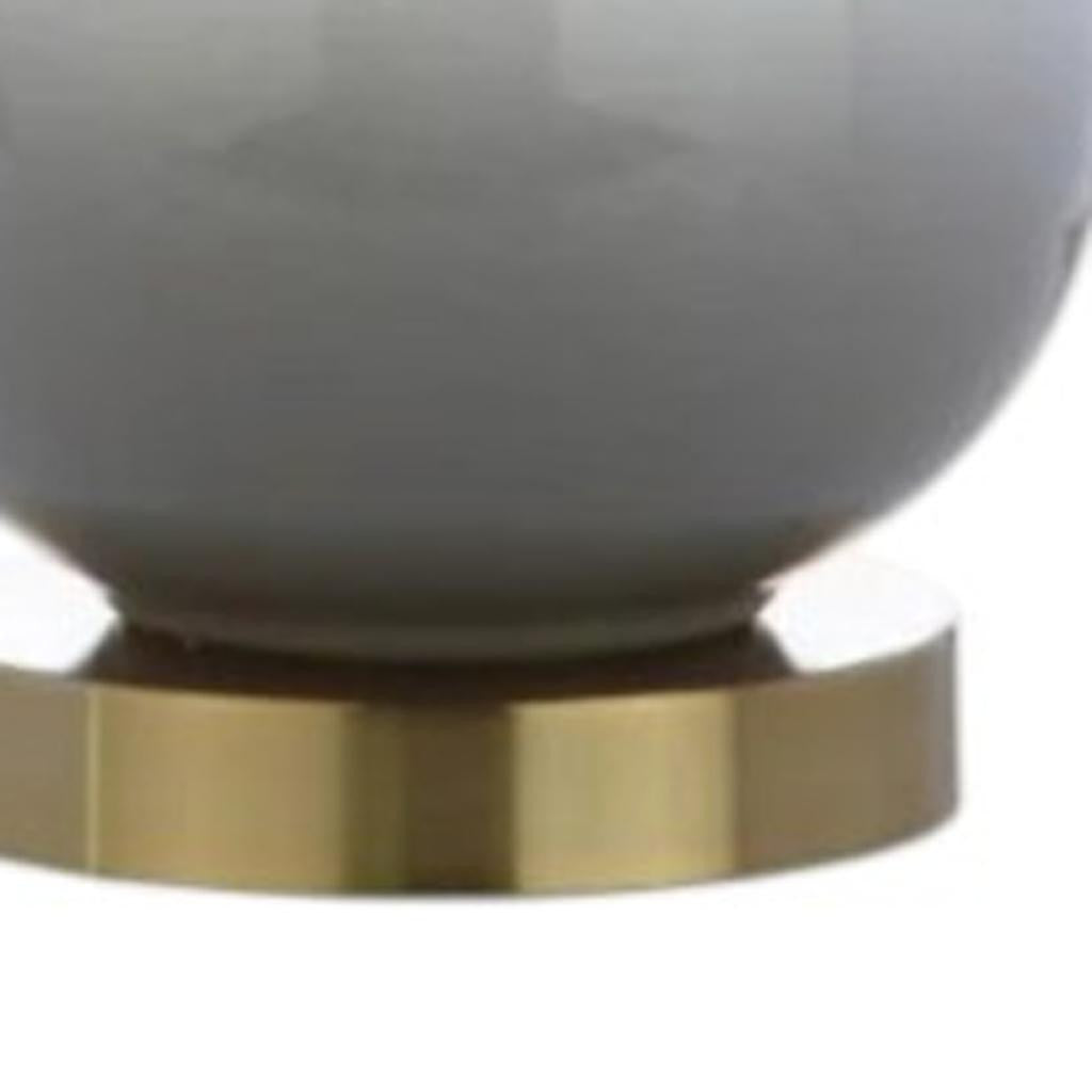 25" Gold Novelty Table Lamp With Drum Shade - Lighting