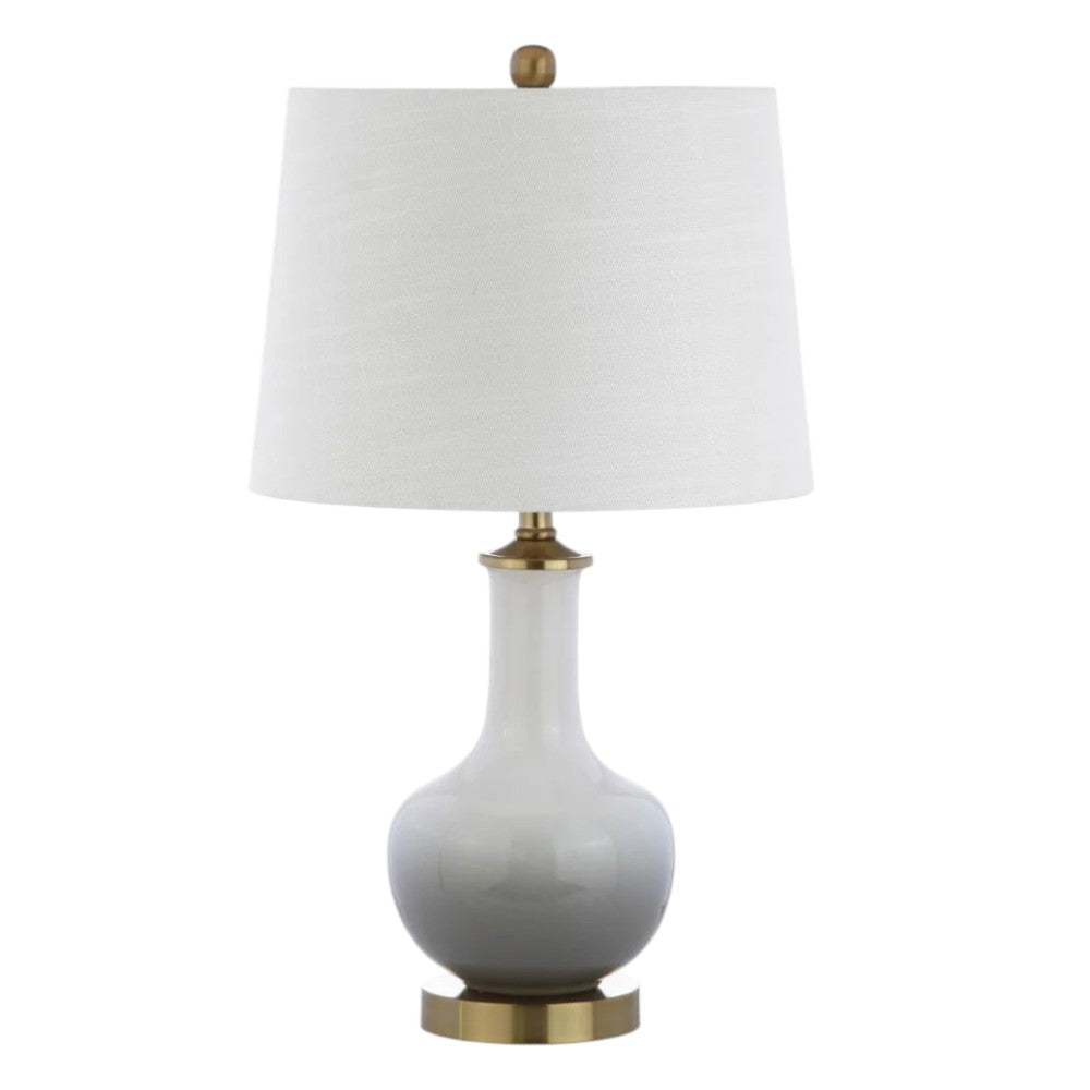 25" Gold Novelty Table Lamp With Drum Shade - Lighting