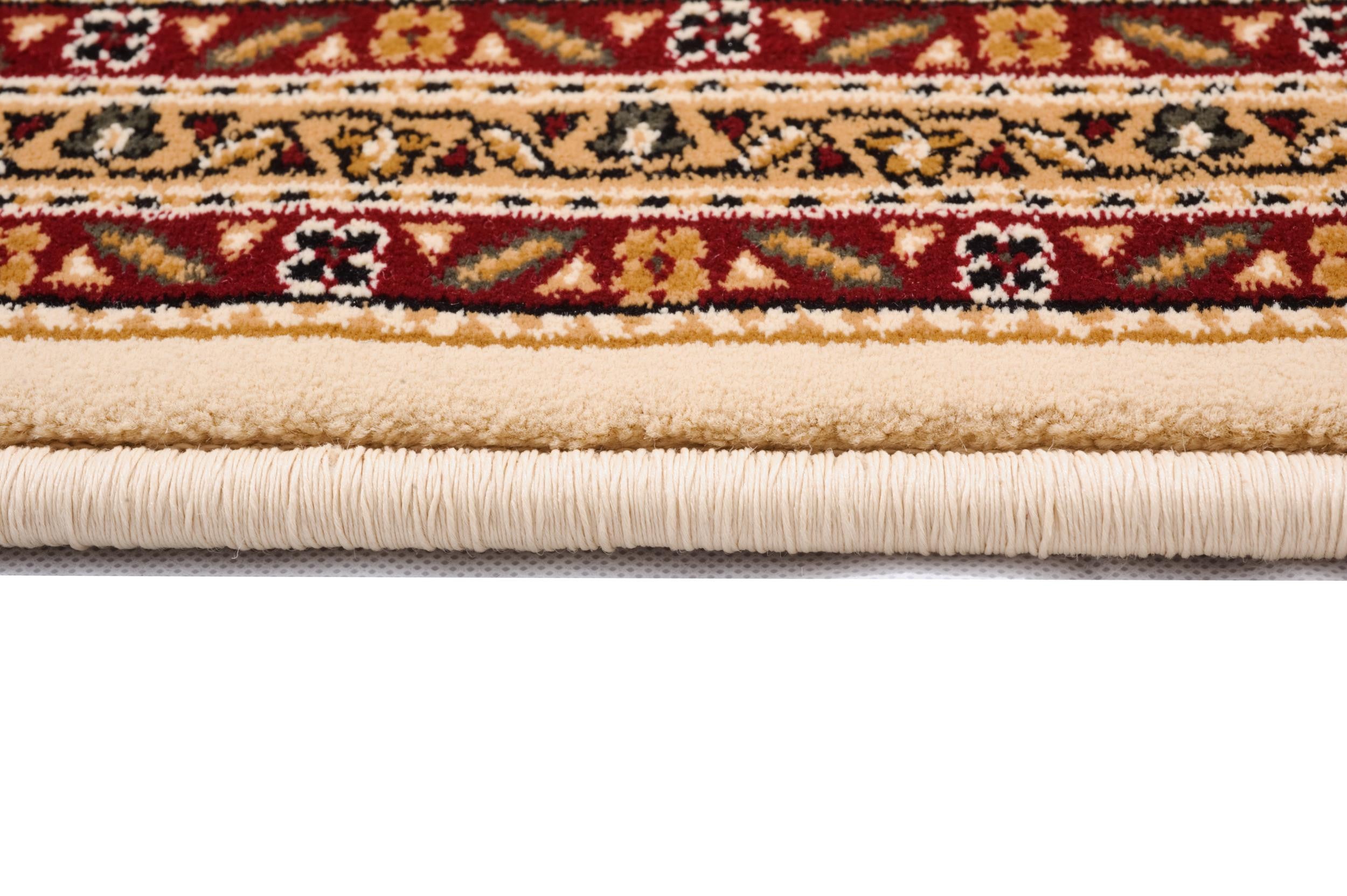 10' Beige And Ivory Oriental Runner Rug - Home & Garden