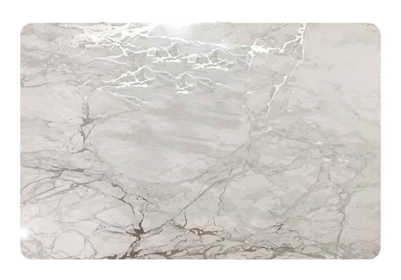 12" X 18" Silver And Gray Abstract Placemats