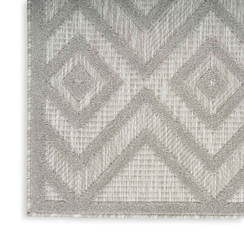 8' X 10' Gray Indoor Outdoor Area Rug
