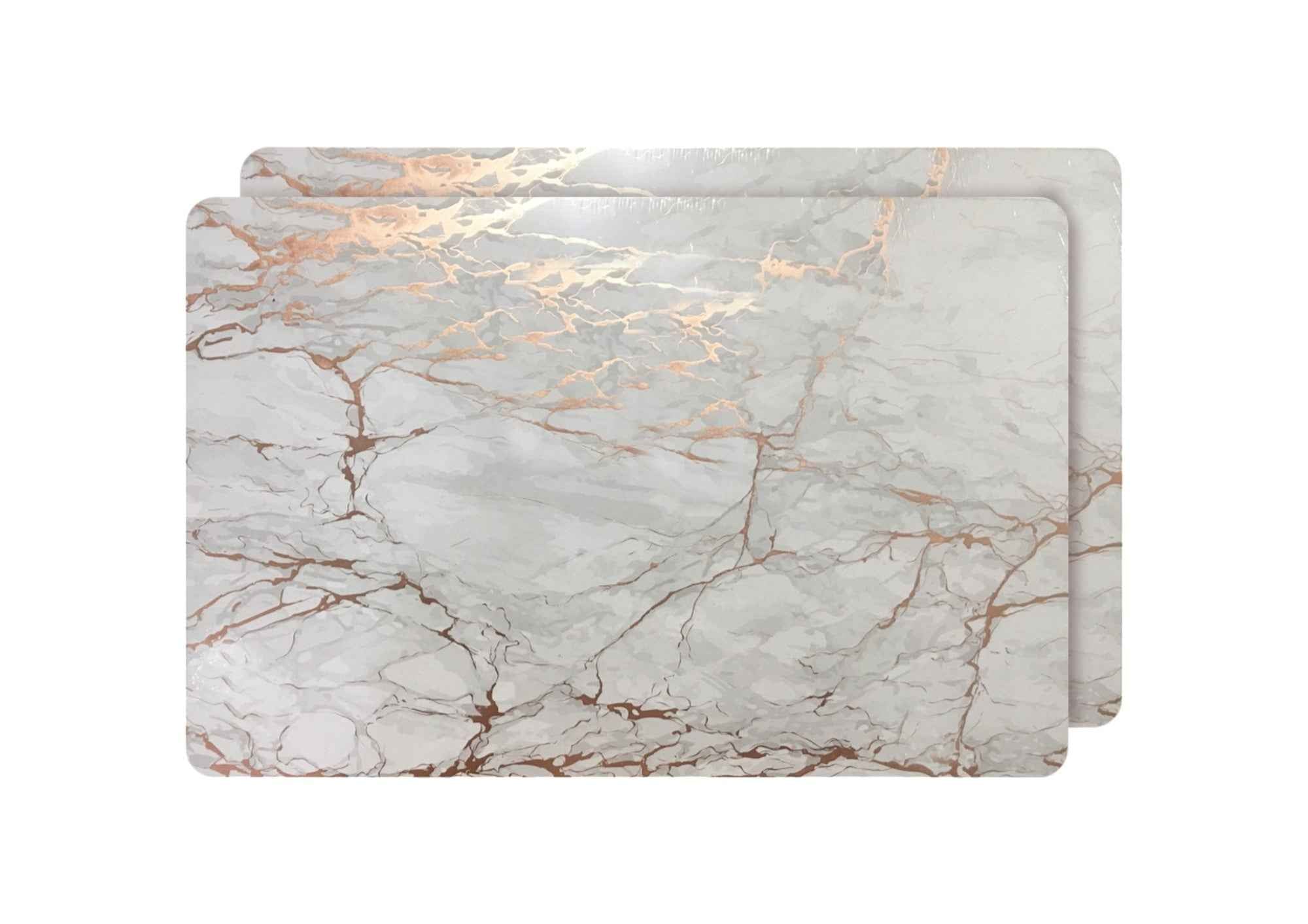 12" X 18" Gold And Silver Abstract Agglomerated cork Placemats