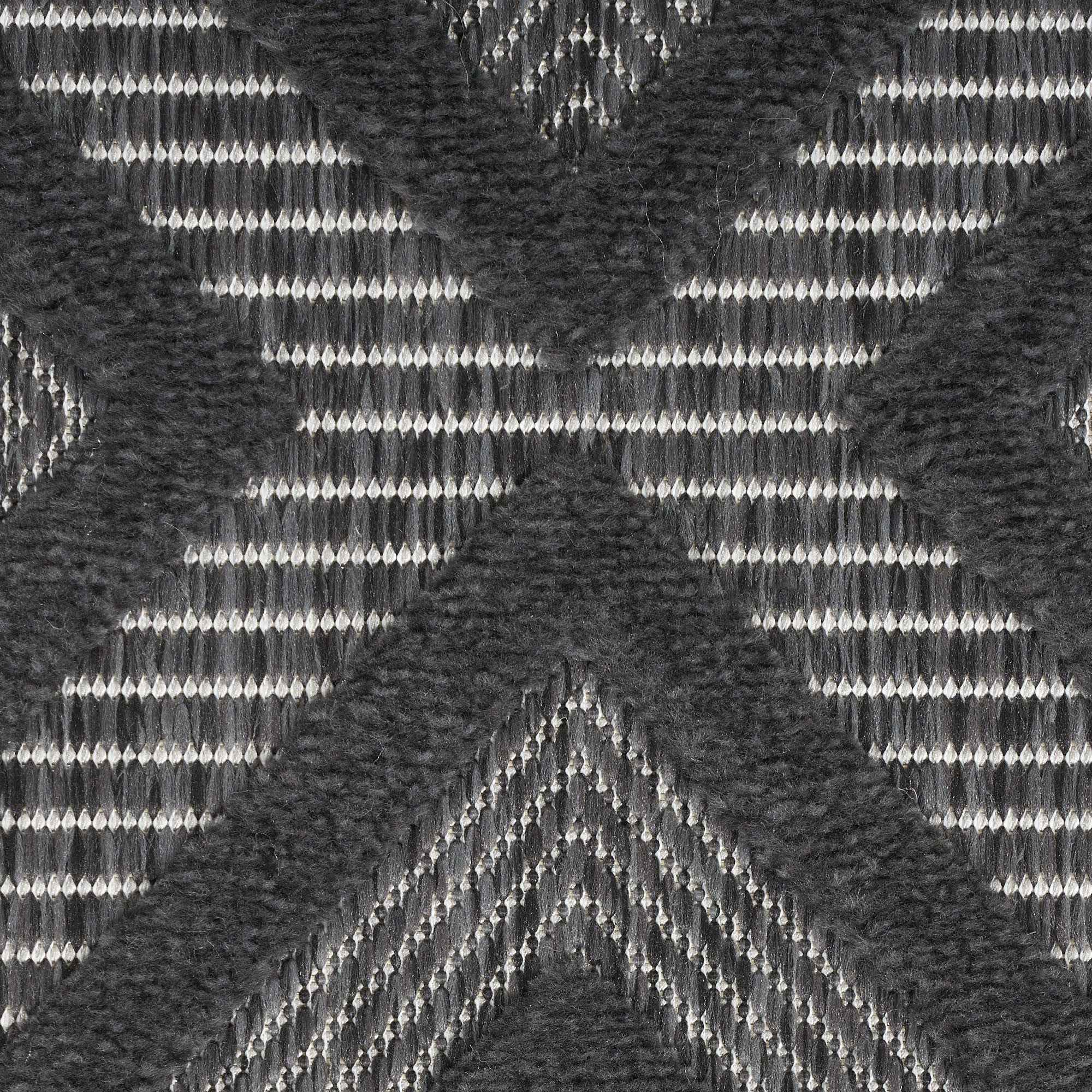 8' X 10' Black Indoor Outdoor Area Rug