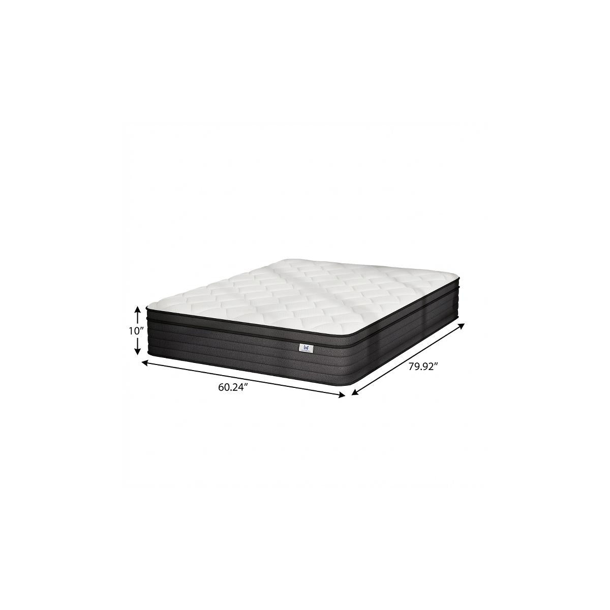 10" Queen Foam Medium Hybrid Mattress - Bed & Bath