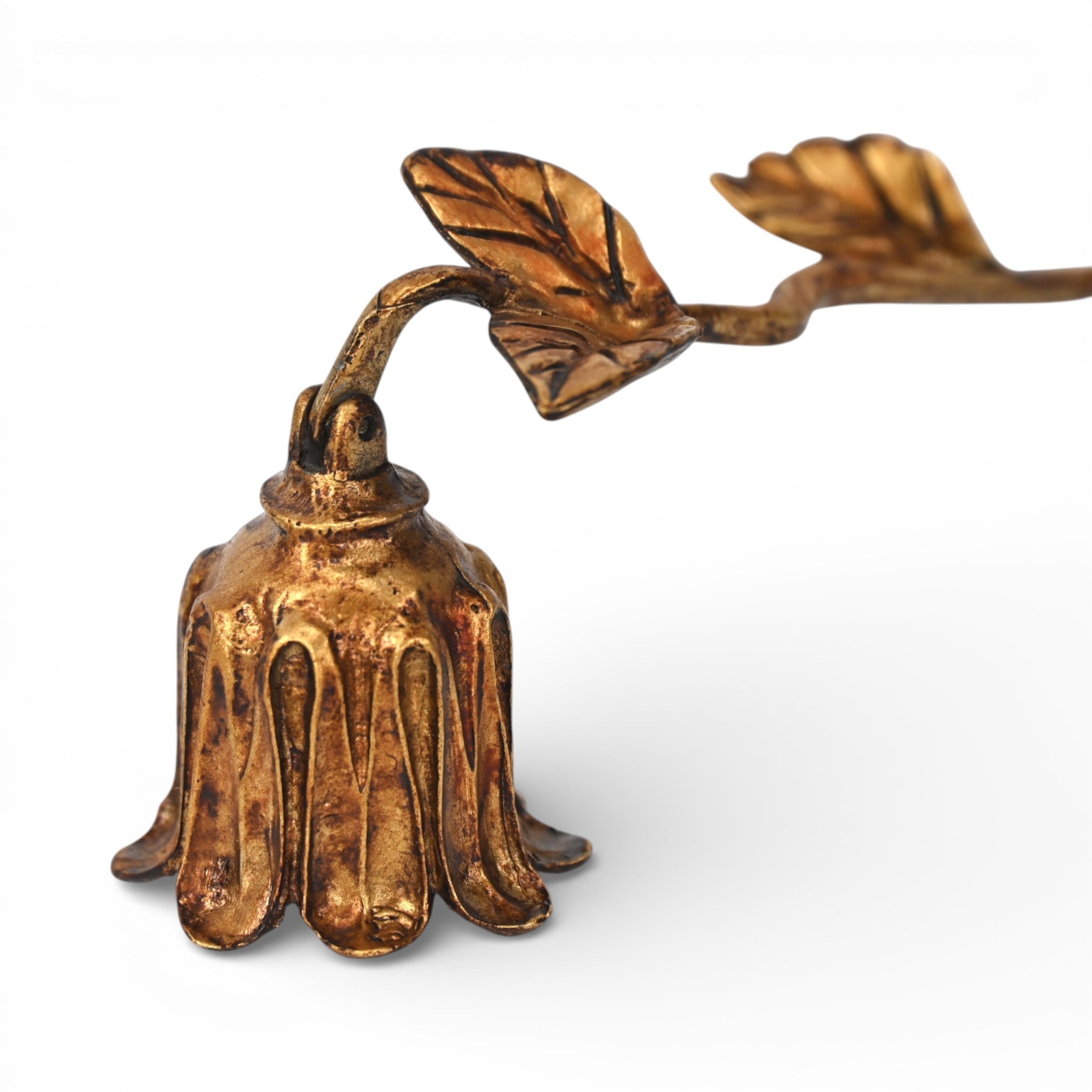 2" Gold Cast Iron Hand Painted Tabletop Sculpture - Home & Garden