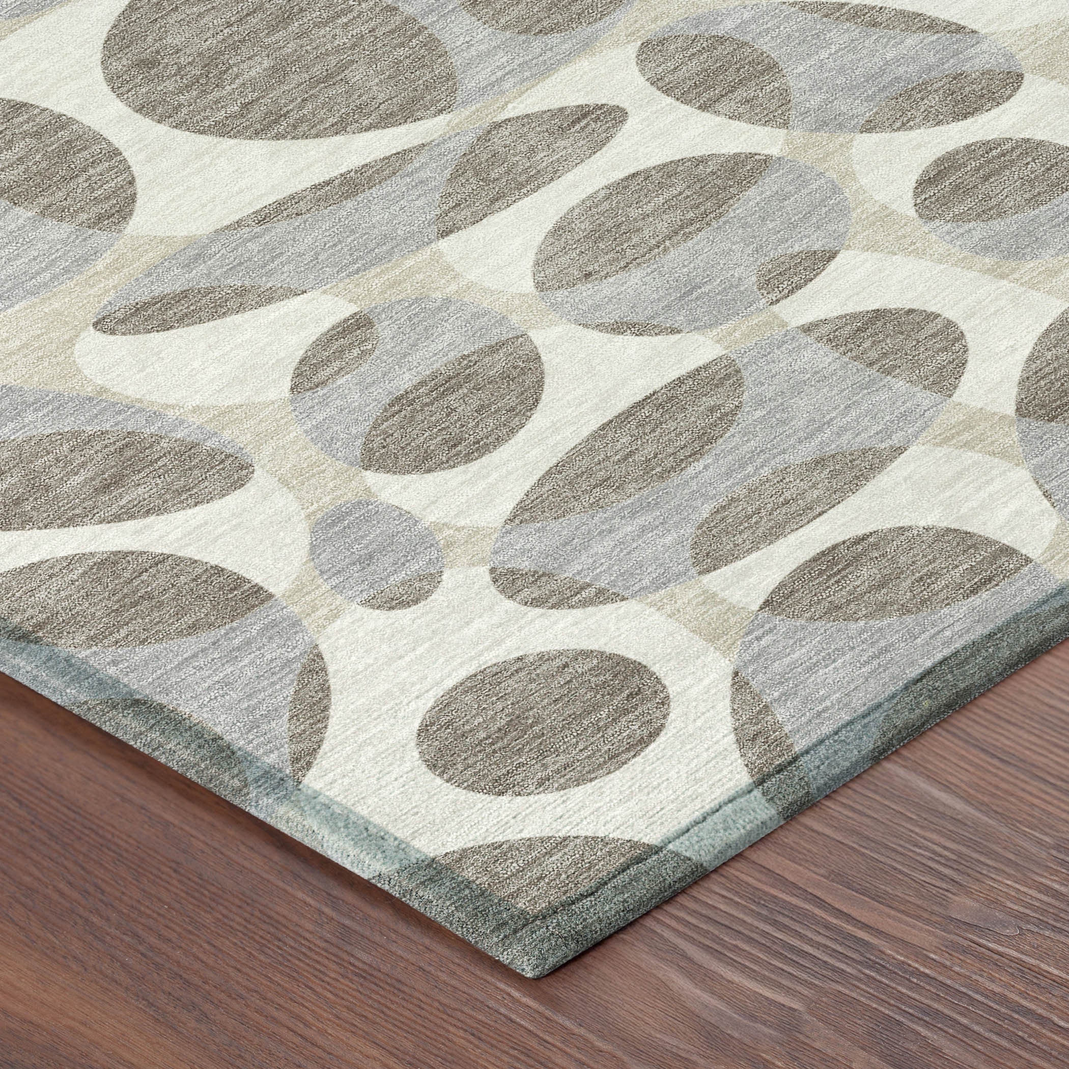 10' X 14' Taupe And Brown Abstract Washable Indoor Outdoor Area Rug - Sports & Outdoor