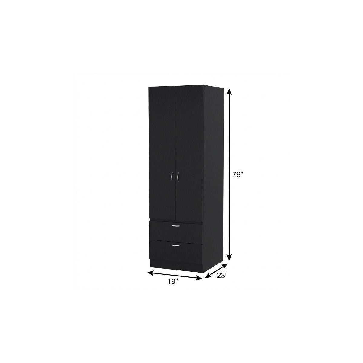 19" Black Wood Corner Accent Chest - Kitchen & Dining