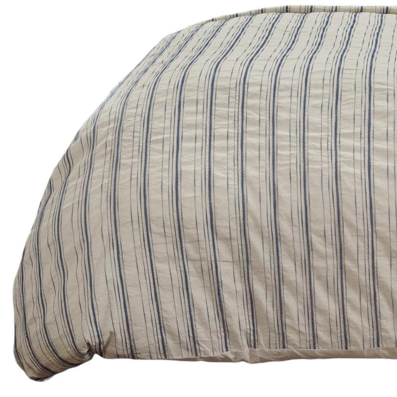 Natural Queen Linen Dry Clean Only Polyester Duvet Cover - Bed & Bath